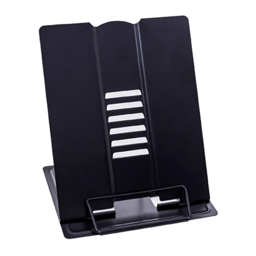 Metal Book Stand Reading Book Holder Folding Reading Stand Anti-Slip Adjustable Desktop Bookend Holder: 8