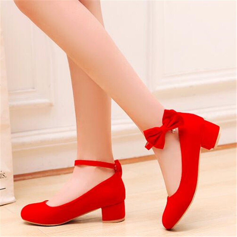 Nuove scarpe con fiocco primavera/autunno bambini ragazze tacchi alti abito nero scarpe da ballo in pelle studente bambino bambino traspirante bambini 04