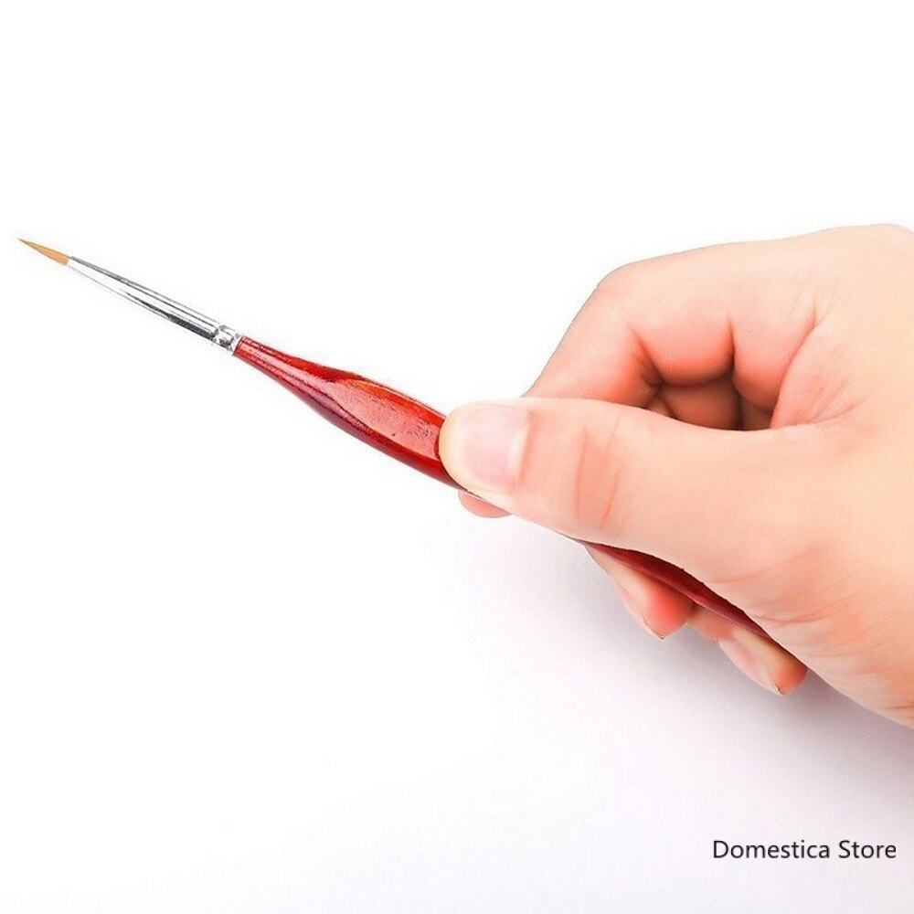 6PCS Pro Artist Miniature Paint Brush Set 000, 00, 0, 1, 2, 3 Art Model Maker Painting Brushes Art Supplies