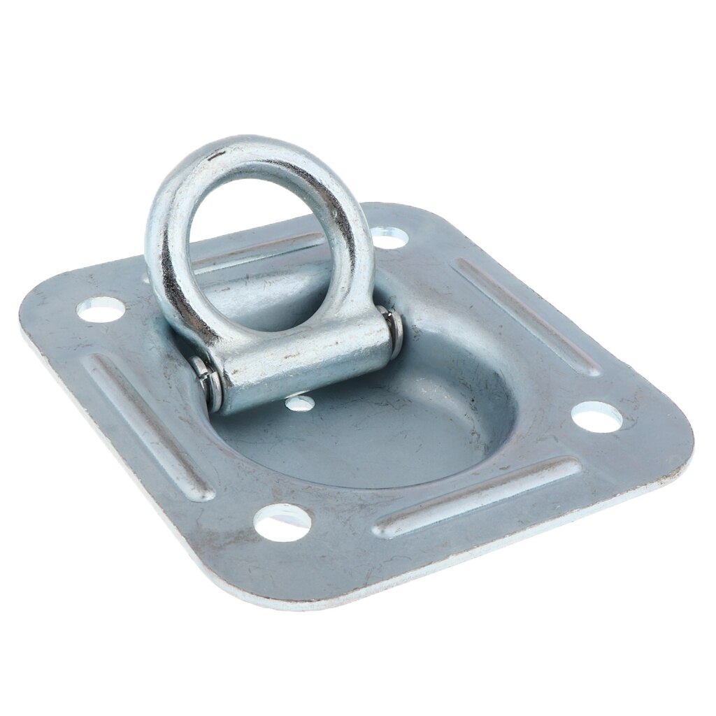 Weld-On D Ring Tie Down Anchors - Metal D Rings with Welding Clips for Trailers, Trucks