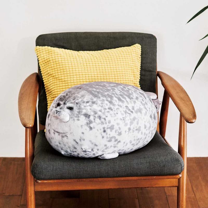 20/30/40cm japonés almohada de foca Osaka suave y gordo manchas de peluche de juguete Animal lindo cojín océano muñeca de estilo