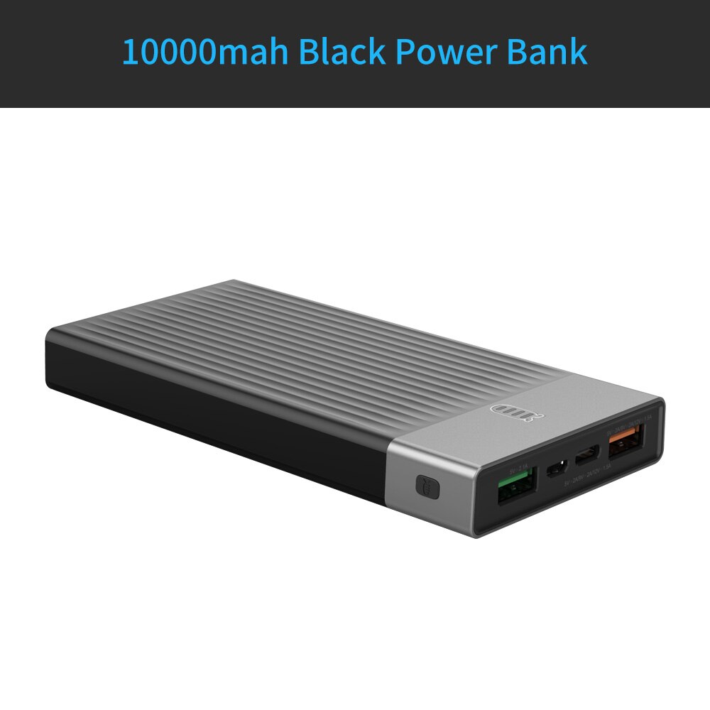 ORICO Quick Charge 3.0 Power Bank 10000mah Three Output 5V2A/9V2A/12V1.5A*1 18W Max External Battery Charge for Mobile Phone: 10000mah Black