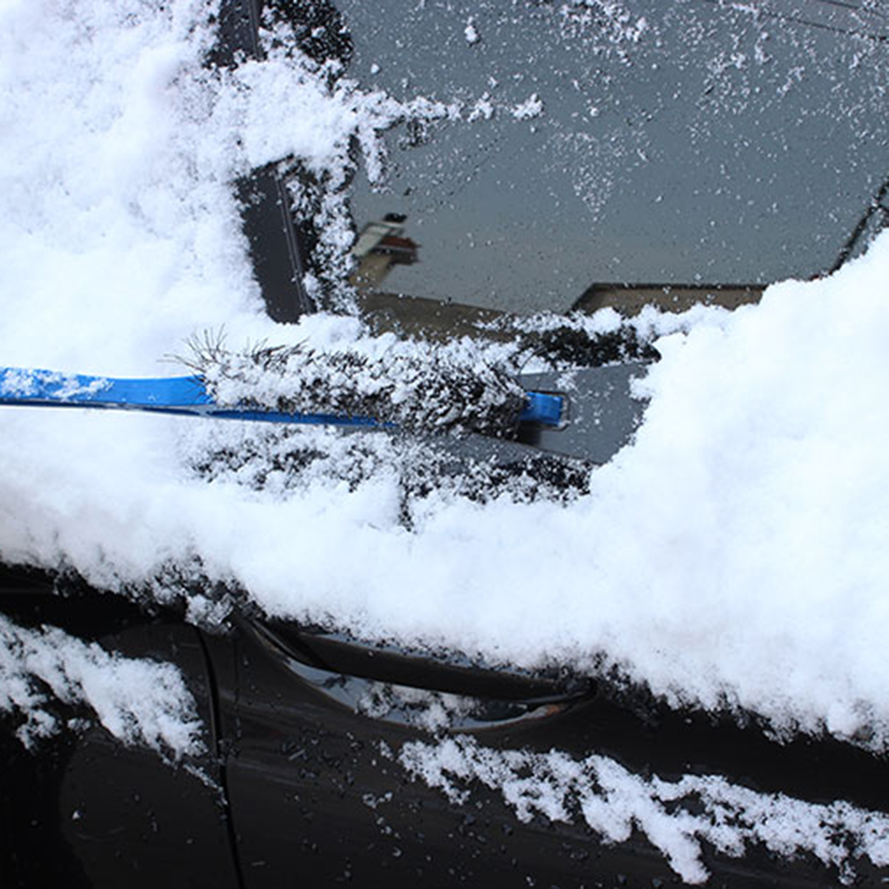 Universele Voorruit Sneeuw Borstel Intrekbare Handvat Glas Ijs Verwijderen Borstel Schop Auto Sneeuw Dust Remover