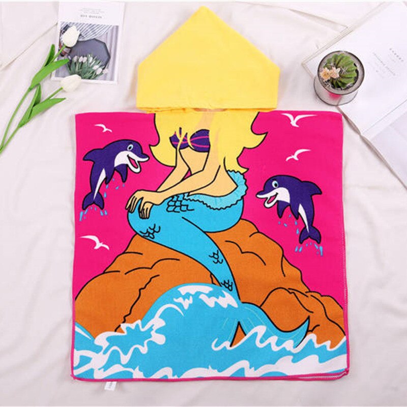 Toalla de baño con capucha para bebé, albornoz para niños, bata de baño de secado rápido, Toalla de microfibra absorbente para viajes, deportiva para playa: yu