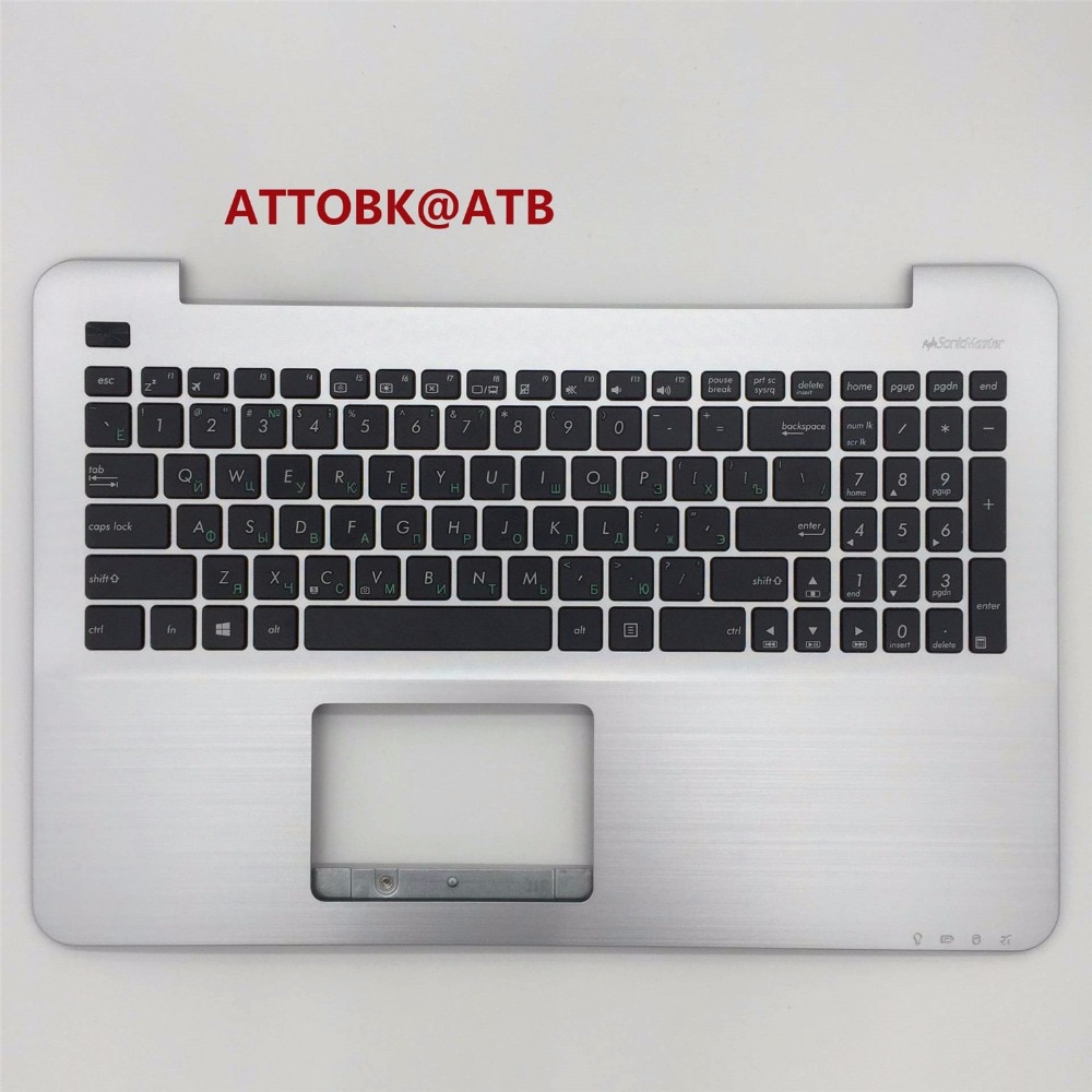 teclado de ordenador portátil ruso para Asus X555 X555L A555L F555L R556L VM510L W519L Y583L R556 W509 cubierta de reposamanos de teclado con C