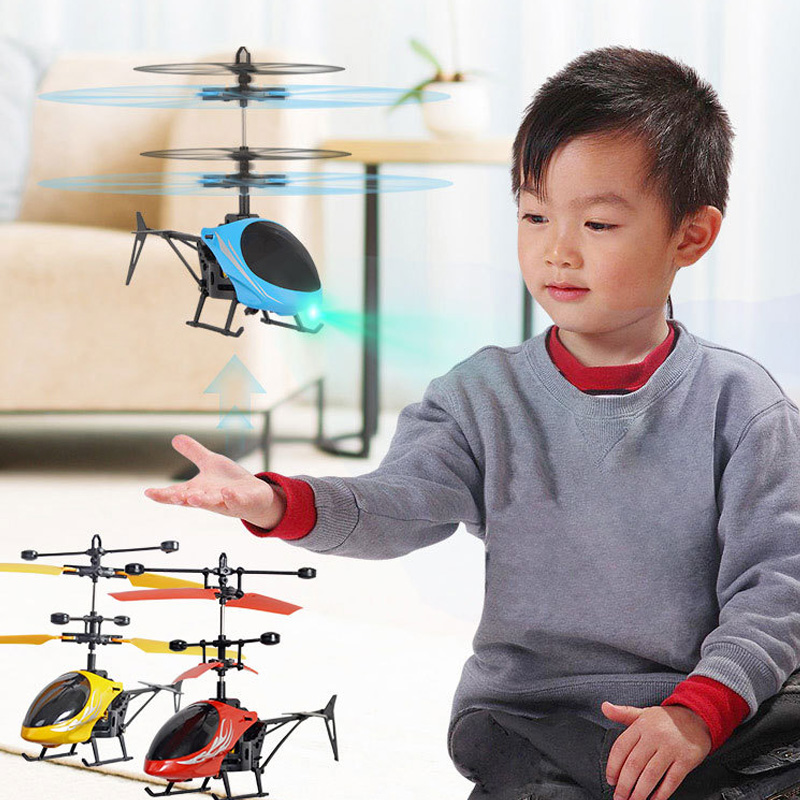 Mini Rc Drone Vliegende Rc Helicopter Met Afstandsbediening Vliegtuigen Schorsing Inductie Helicopter Led Light Speelgoed Voor Kinderen