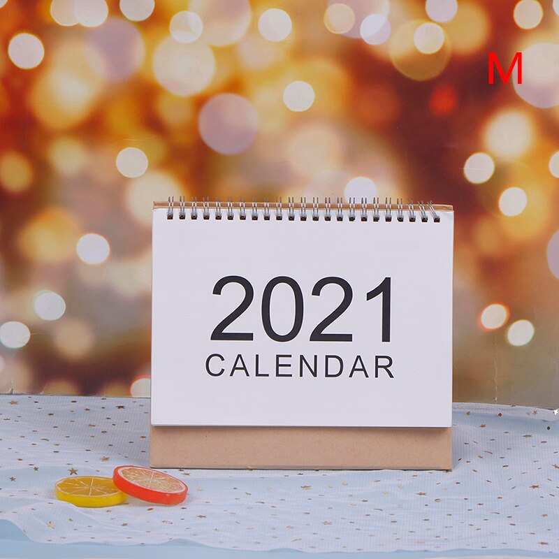 Calendário de mesa 2020-2021 enfeites de mesa nota de trabalho calendário de ano novo programação: M