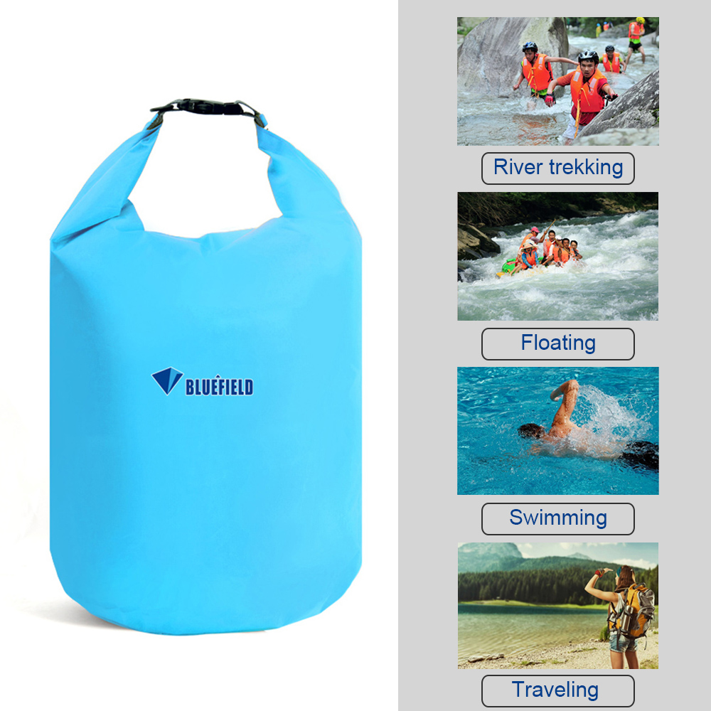 10l-70l vandtæt tørpose pakke svømning camping strand sejlads kajak flod trekking drivende tør taske flydende sejlsæk