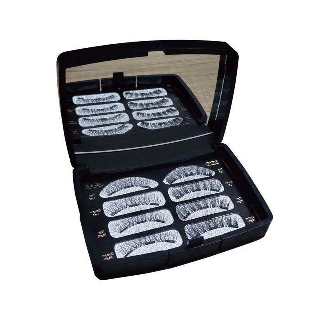 Magnet Falsche Wimpern High-end-Faser Dauerhaft Wasserdicht Leicht Zu Bedienen Weibliche Magnet Falsche Wimpern Mit Clip