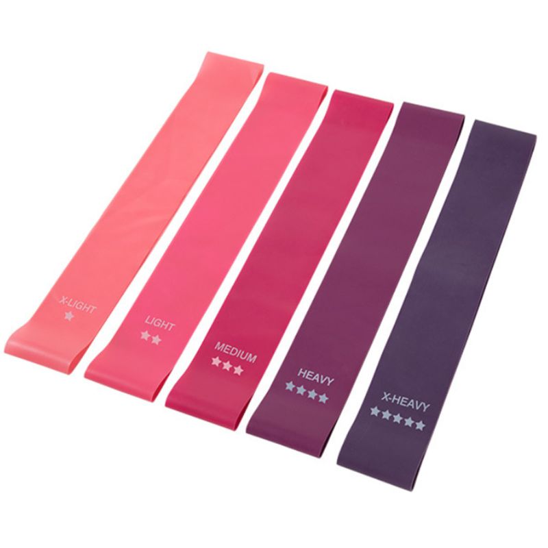 Yoga Fitness Resistance Loop Latex Exercise Bands Legs Hip Strength Training