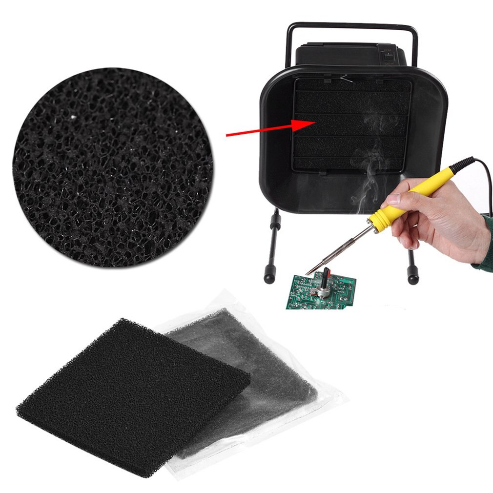10Pcs Lassen Uitlaat Roken Apparaat Milieuvriendelijke Roken Filter Katoen Activated Carbon Filter Spons