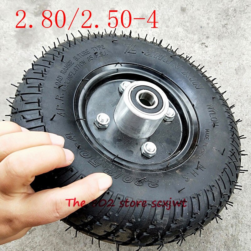 Super 2.80/2.50-4 tire inner tube and alloy rim 2.80/2.50- 4 inner and outer tyre Wheel for Electric Scooter Mobility Scooter