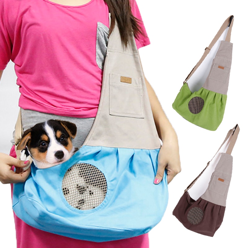 Draagbare Opvouwbare Honden Draagtassen Canvas Ademende Slings Handtassen Voor Kleine Huisdieren Teddy Chihuahua Kat Puppy Dog Carriers