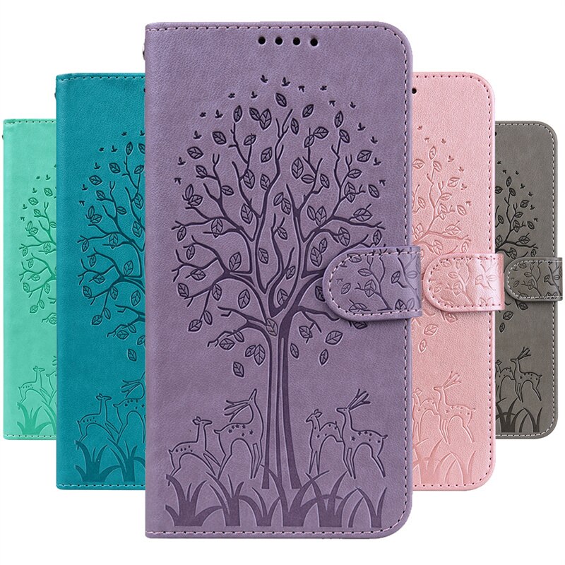 A23 A 23 5G SM-A235M custodia Stand libro portafoglio Coque per Samsung Galaxy a23 a33 a53 custodie in rilievo cervo albero fondina Flip Shell Bag