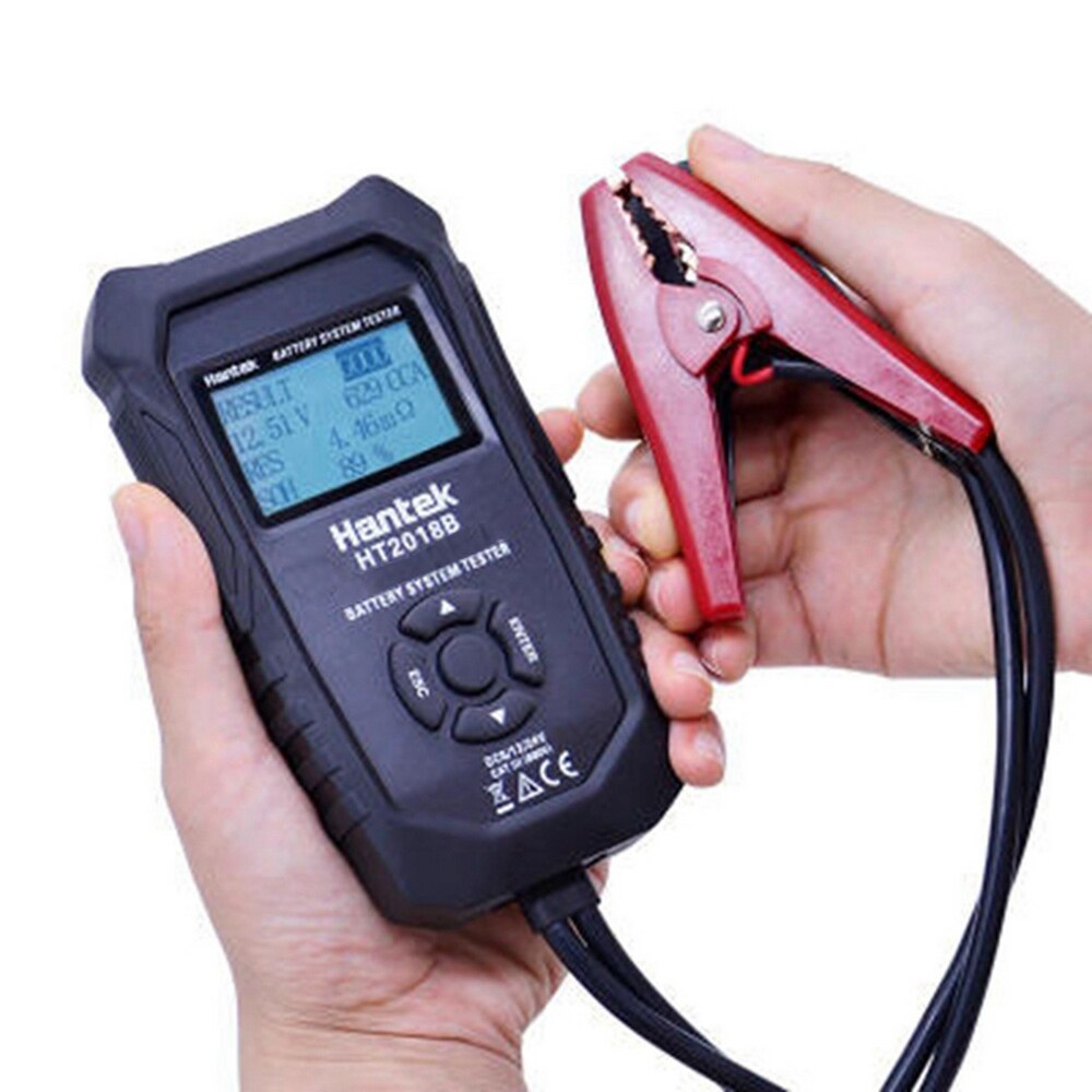 Hantek HT2018B Car Digital Battery Tester Vehicle Battery Charging Voltage Analyzer LCD Automotive Battery System Tester