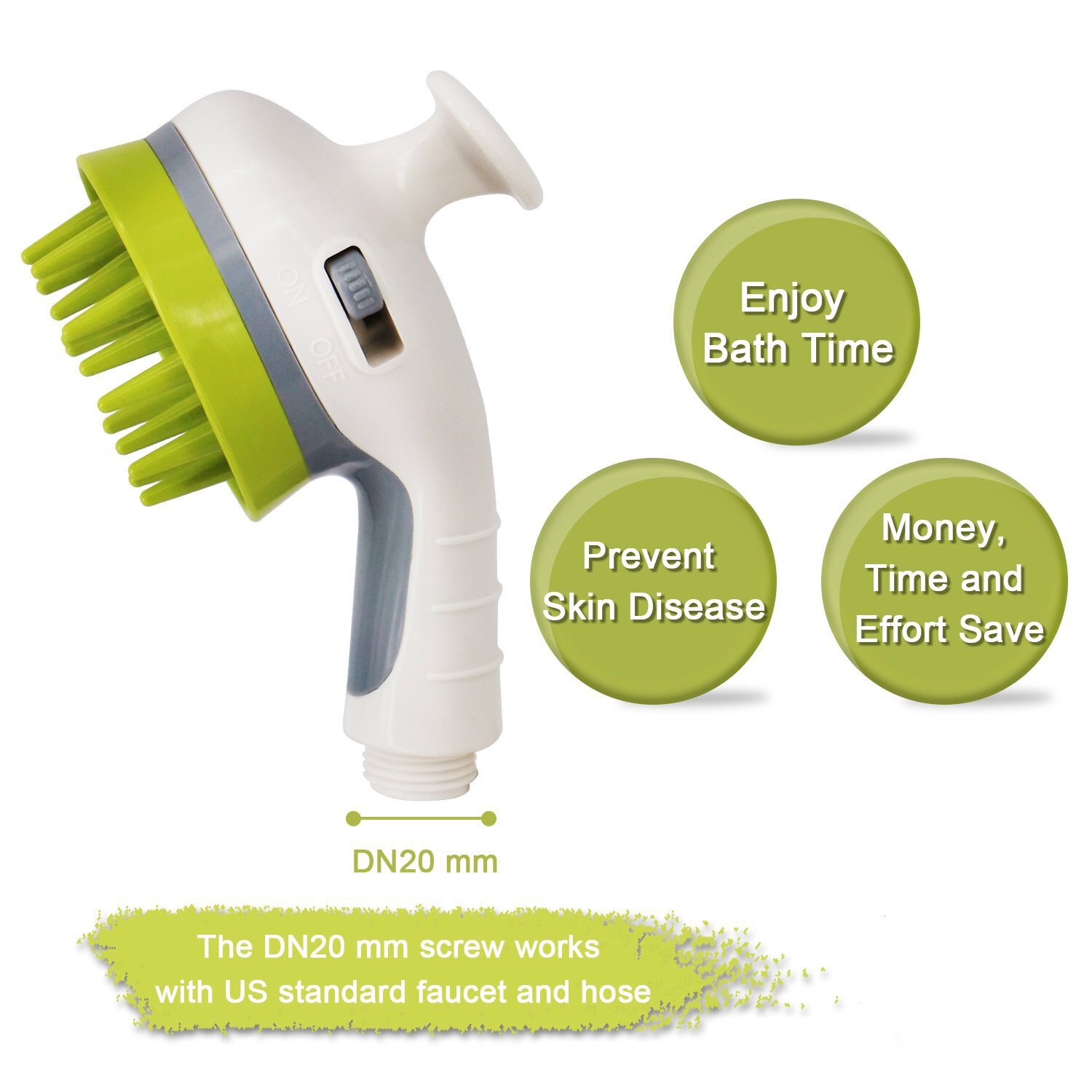 Huisdier Baden Tool Comfortabele Massager Douche Tool Schoonmaken Wassen Bad Sproeiers Hond Borstel Huisdier Scrubber Slang Adapters