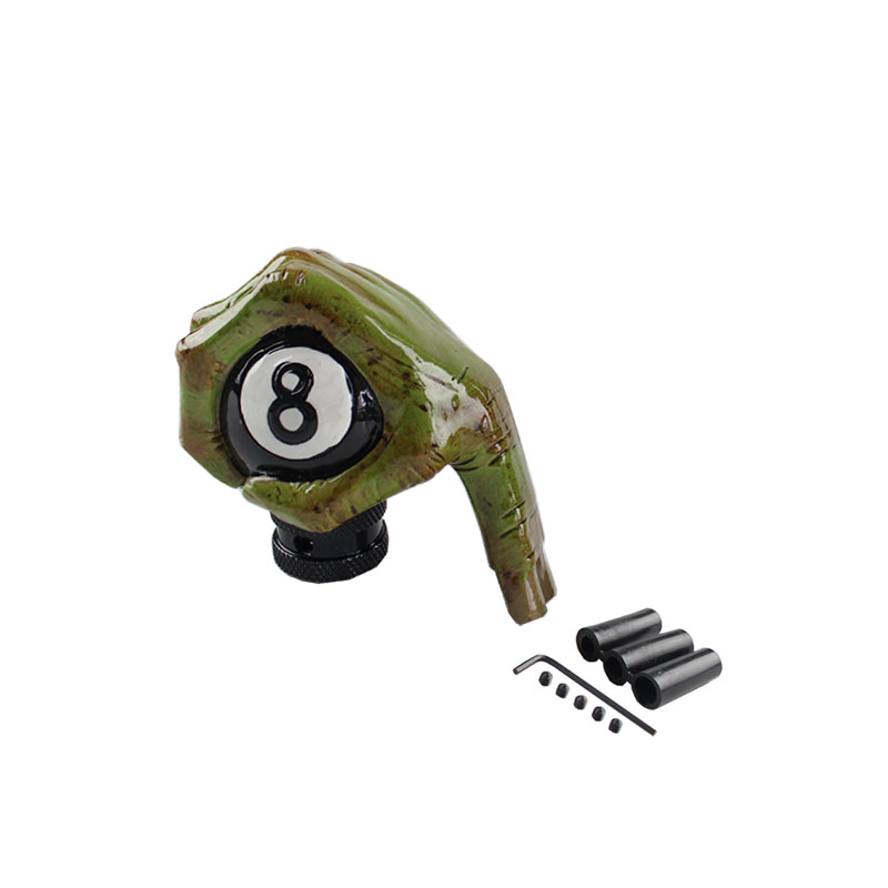 Universal- Schädel Kopf Stil Auto Lkw Hand Stock Schaltknauf Hebel Schalthebel Harz schaltknauf Hebel Stock Knopf RS-SFN046