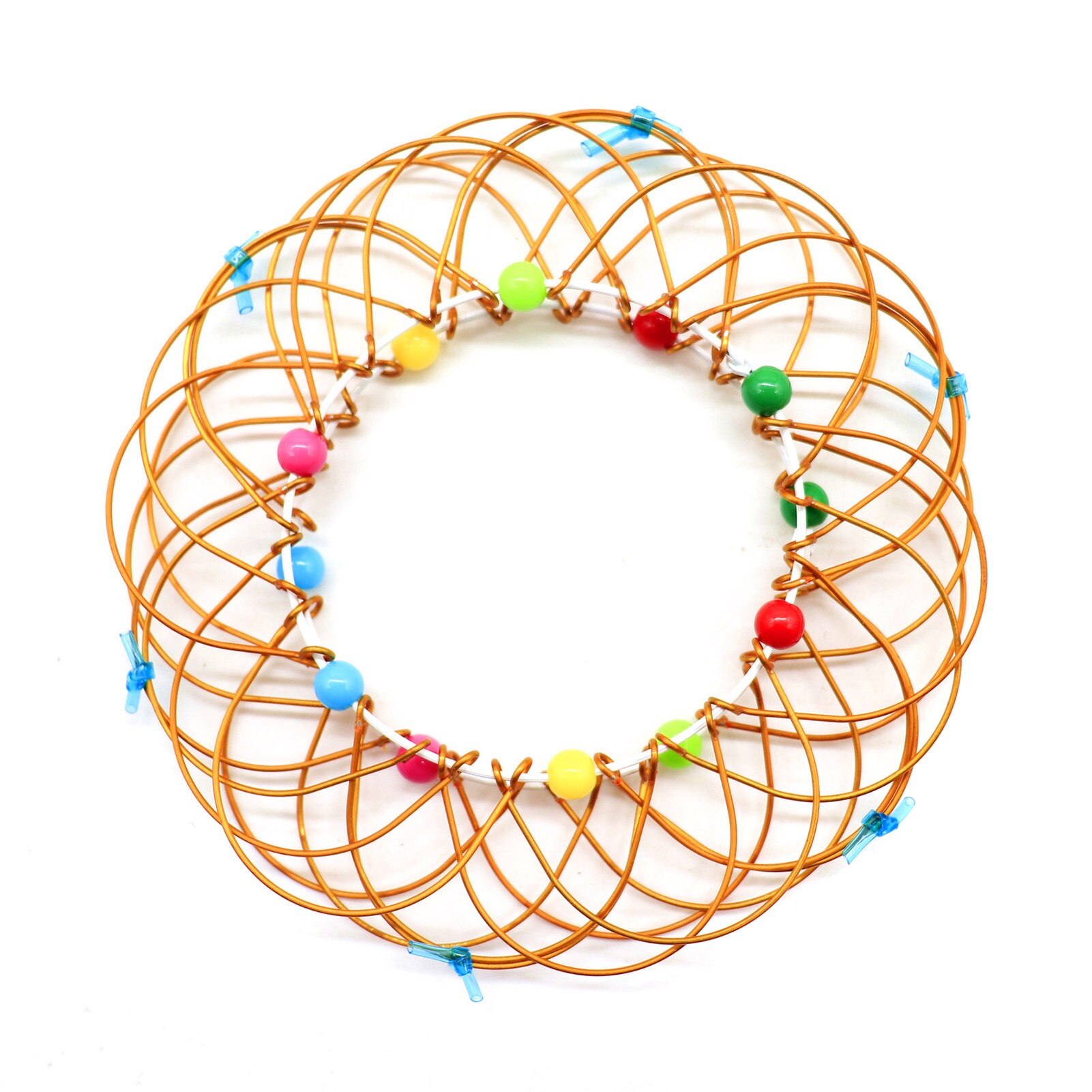 Magic Mandala Bloem Mand Speelgoed Meerdere Veranderingen Ijzeren Hoepel Ring Speelgoed Lbv: Gold