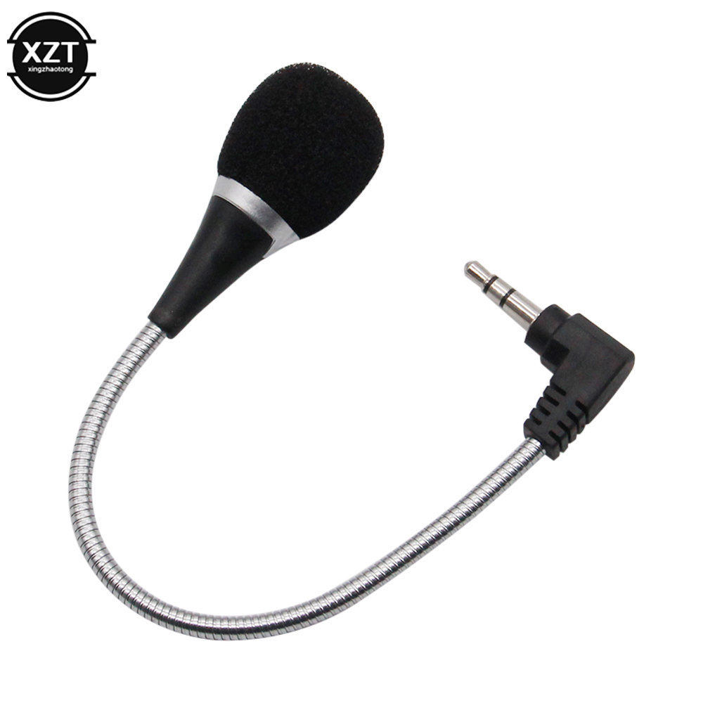 Flexible Mini 3.5mm Jack Plug Wired Audio Microphone Microfone Mic for Computer Laptop Notebook Tablet PC Skype Microphone Mic