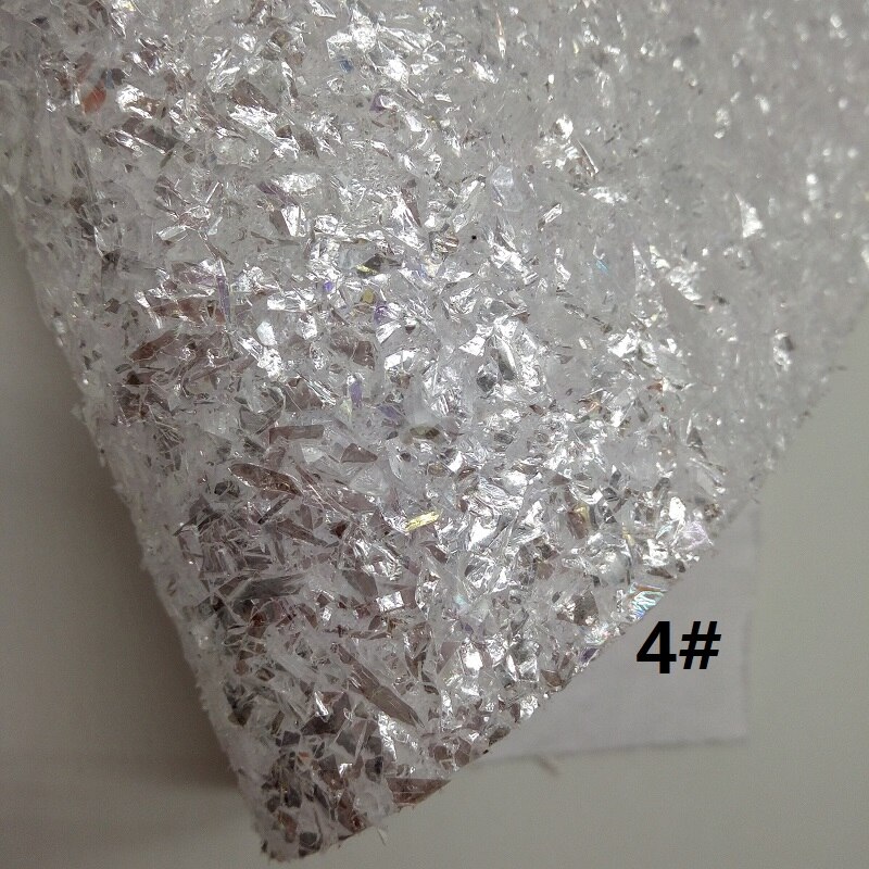 Vitt glittertyg, sammetstyglakan, nättygslakan för blommor för rosett  a4 21 x 29cm blinkande ming  xm856