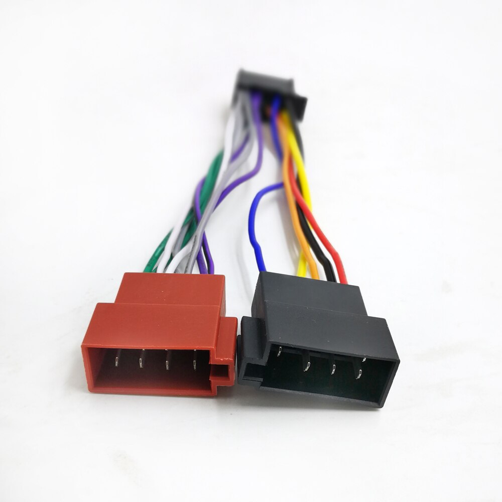 Biurlink ISO Wiring Harness Adaptor 16Pin Port for Pioneer RADIO MODELS MINI ISO Plug Connector
