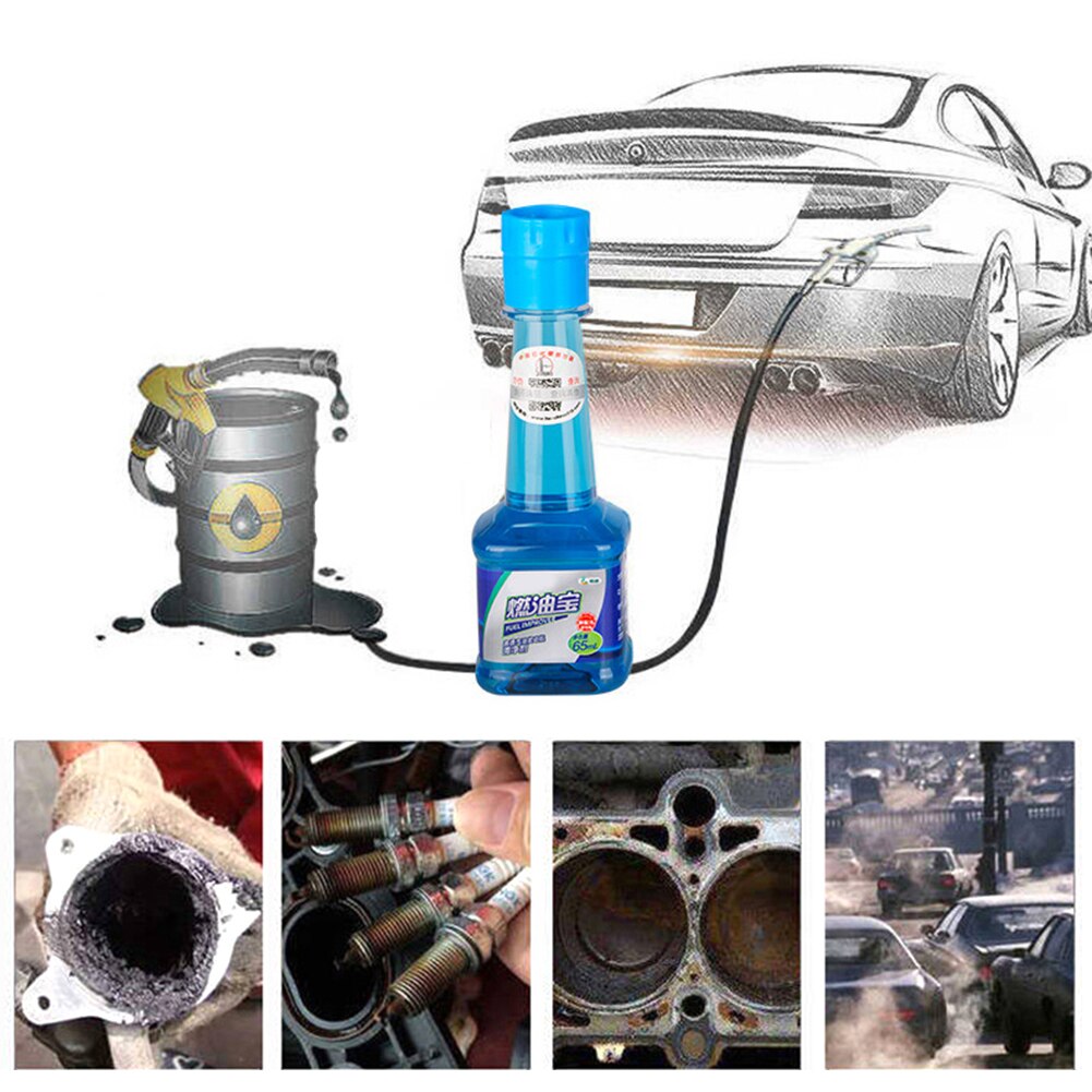 65ML Fuel Gasonline Additive Injector Cleaner Car System Remove Engine Carbon Deposit Fuel Petrol Saver