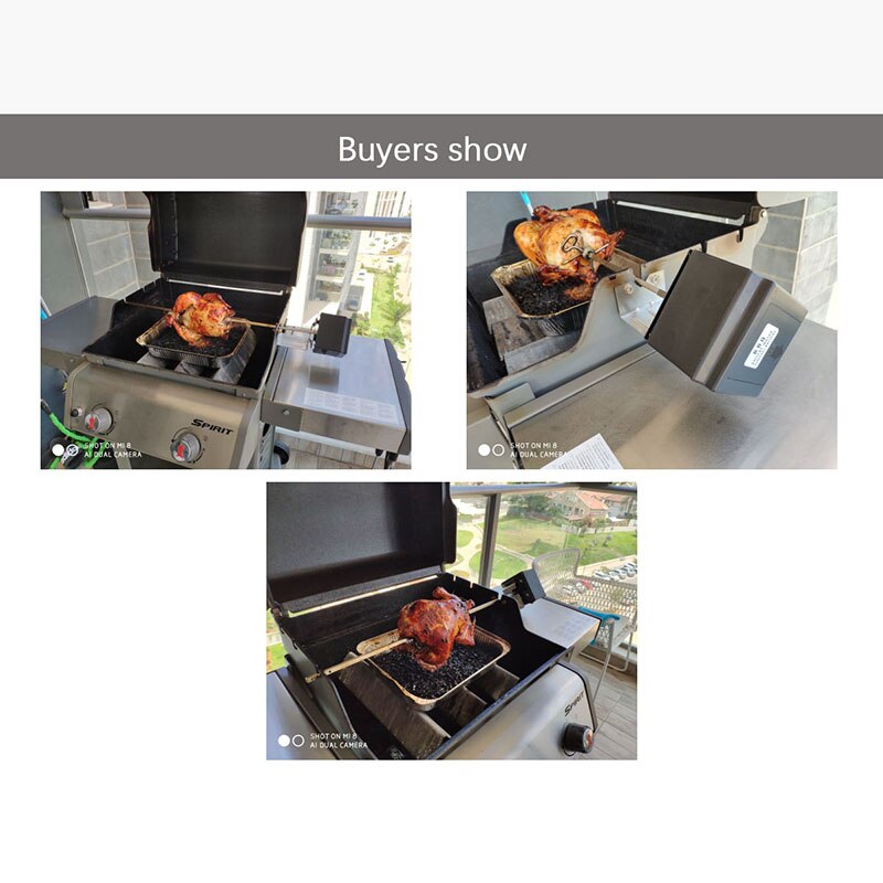 3v batteri grill likströmsmotor ugnsfäste rotator grill rotisserie elektrisk roterande grill bbq grill bärbar barbacoa verktygsdel