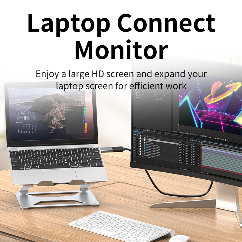 Unnlink Adapter 4K DisplayPort na HDMI DP męski na żeński Konwerter HDMI do karty graficznej PC Laptop na monitor HD TV Projektor