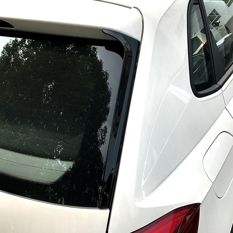 Voor-Polo + Auto Side Spoiler Achtervleugel Sticker Tirm Abs Gloss Black Auto-Styling