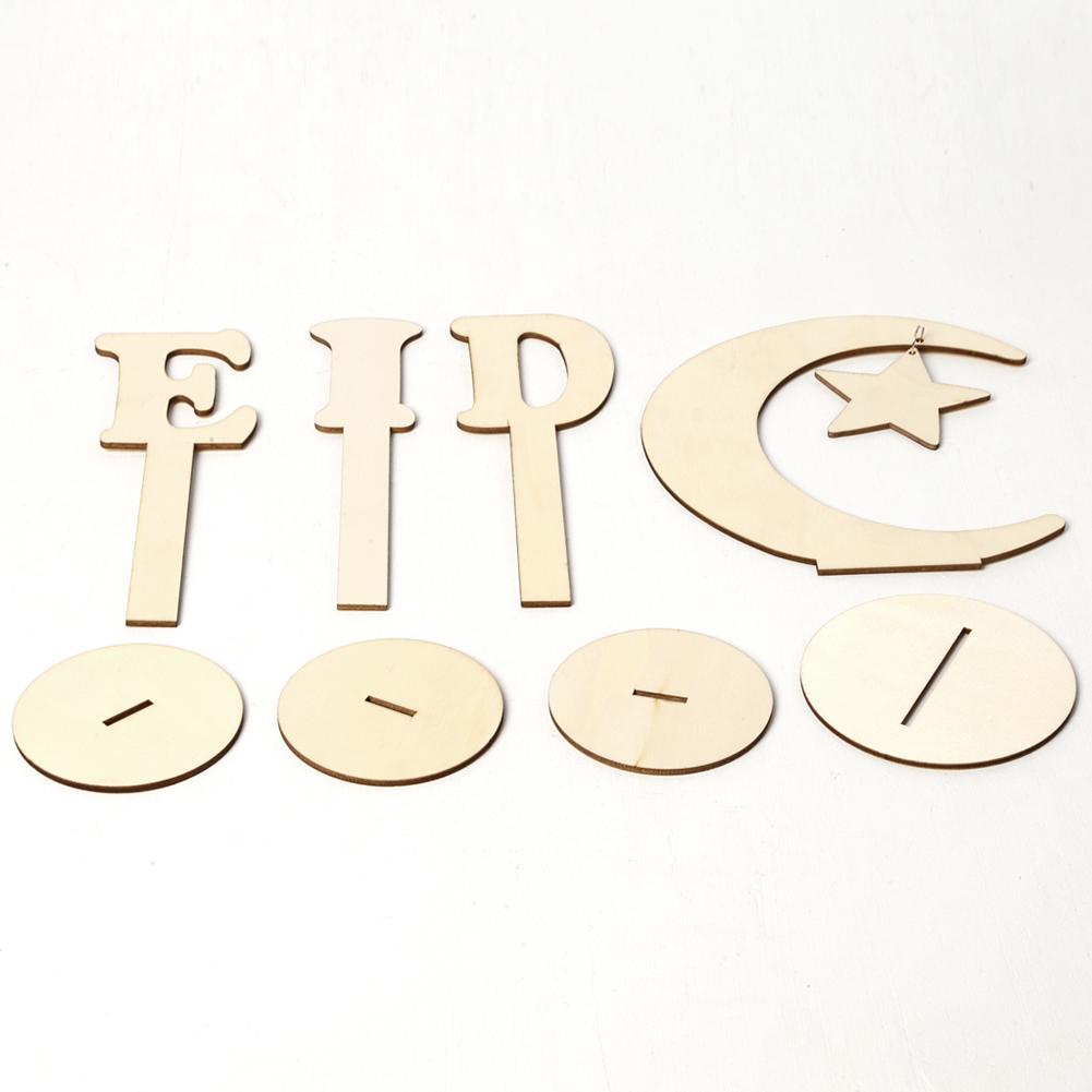 Houten Bijbel Hollow Plank Eid Mubarak Hollow Bloemen Stand Houder Islam Boek Opslag Display Rack Organizer Stand