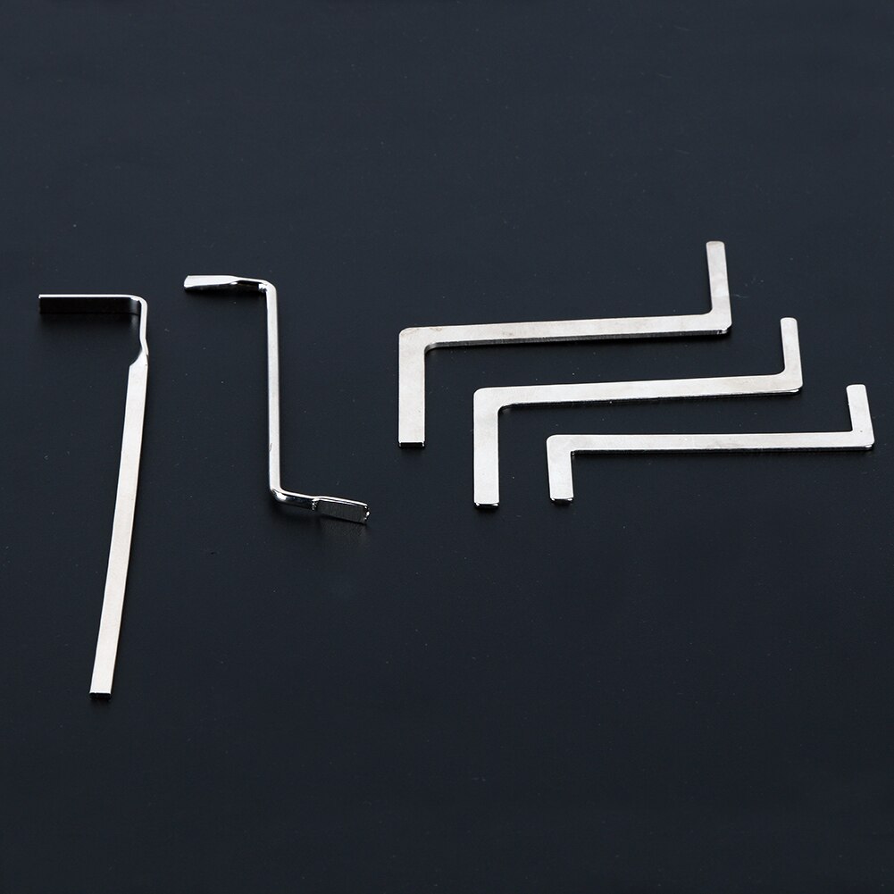 5 Pcs Slotenmaker Lock Pick Set Rvs Dubbele Rij Spanning Removal Haken Lock Picks Lockpick