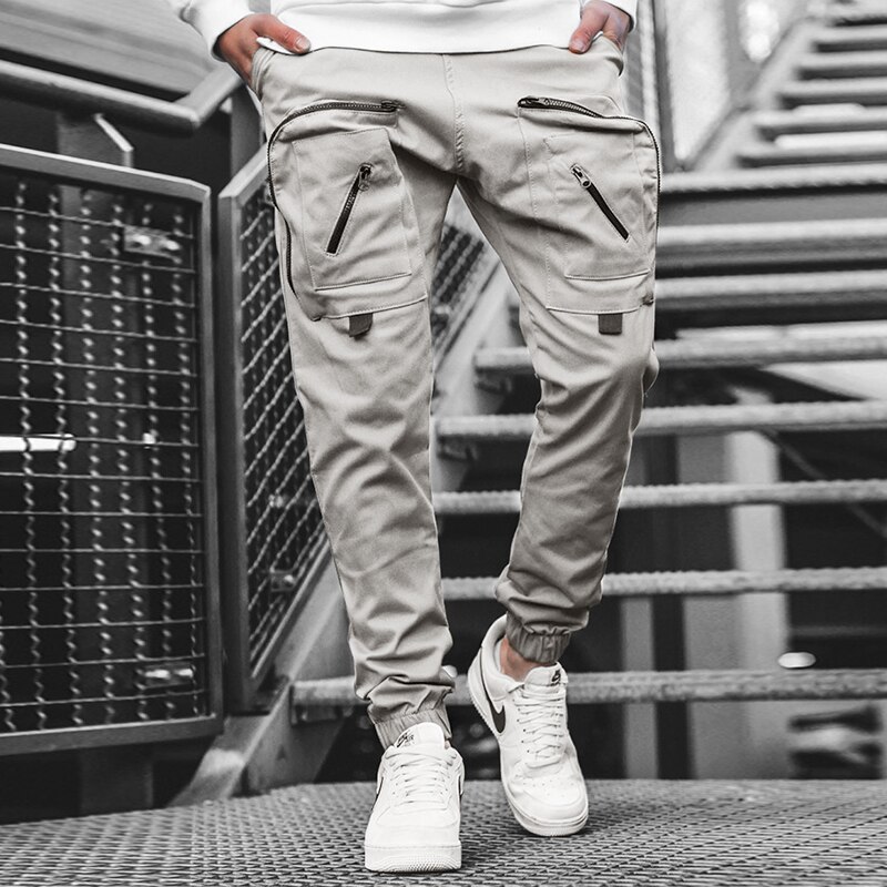 Chrleisure herr cargoficka byxor byxor streetwear joggingbyxor herr joggingbyxor hip hop lösa byxor herr