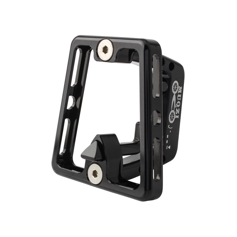 Aluminum Alloy Bicycle Front Carrier Block Bag Bracket Holder for Brompton Folding Cycling Front Carrier Block Bike Accessories: black