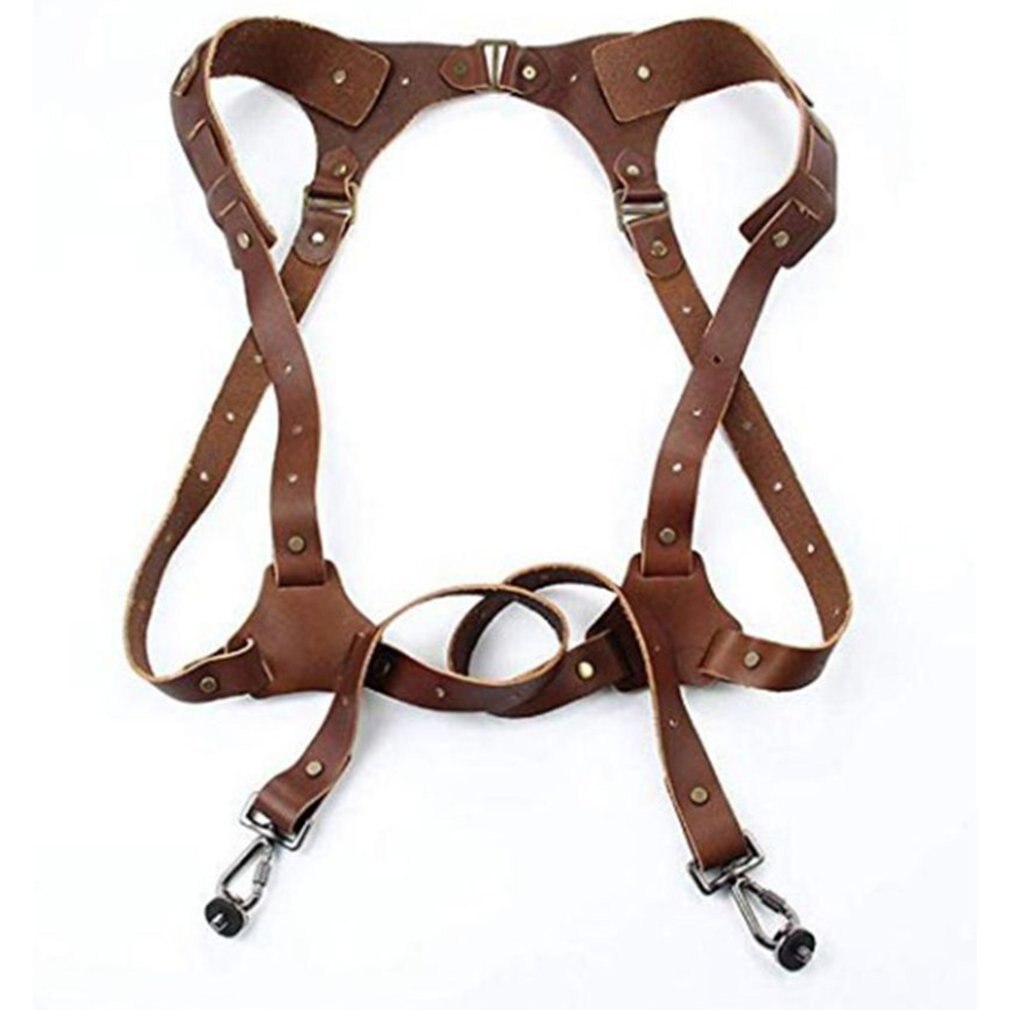 Convenient Dual Leather Camera Strap Double Shoulder Camera Strap Quick Carry Neck Strap Shoulder Belt For Camera