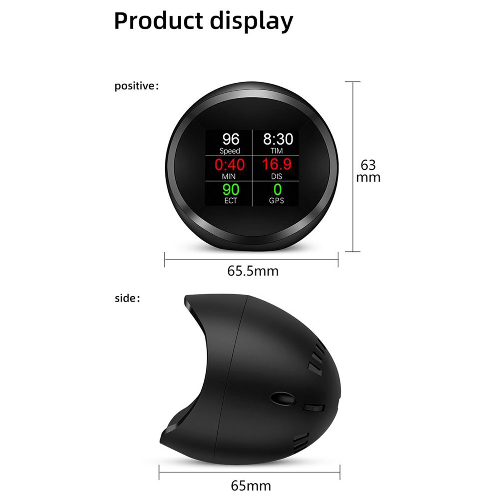 P11 Hud Display + Auto Diagnose Scanner Dashboard Systeem Snelheid Projector