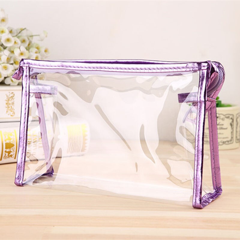 Transparent Tragbare Make Up Frauen Make-Up Organizer Tasche Mädchen Kosmetik Tasche Toiletry Reise Kits Lagerung Tasche Hand Mujer Bolsas