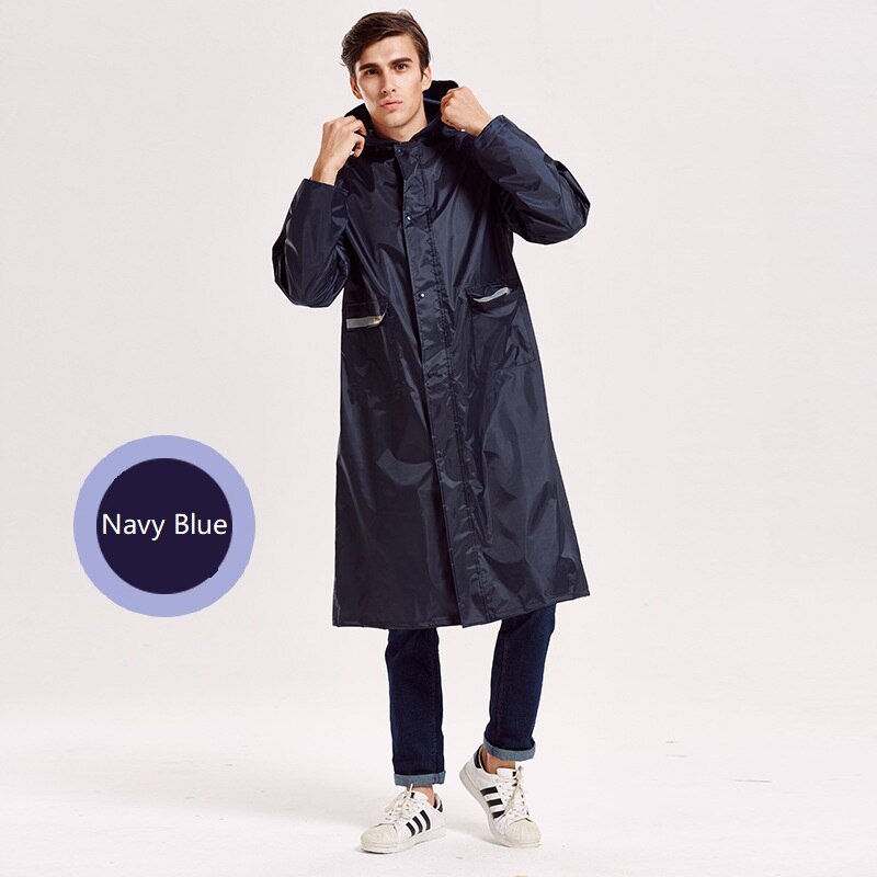 Chubasquero Impermeable de estilo Oxford largo grueso para mujer y hombre impermeables para exteriores impermeables de motocicleta de