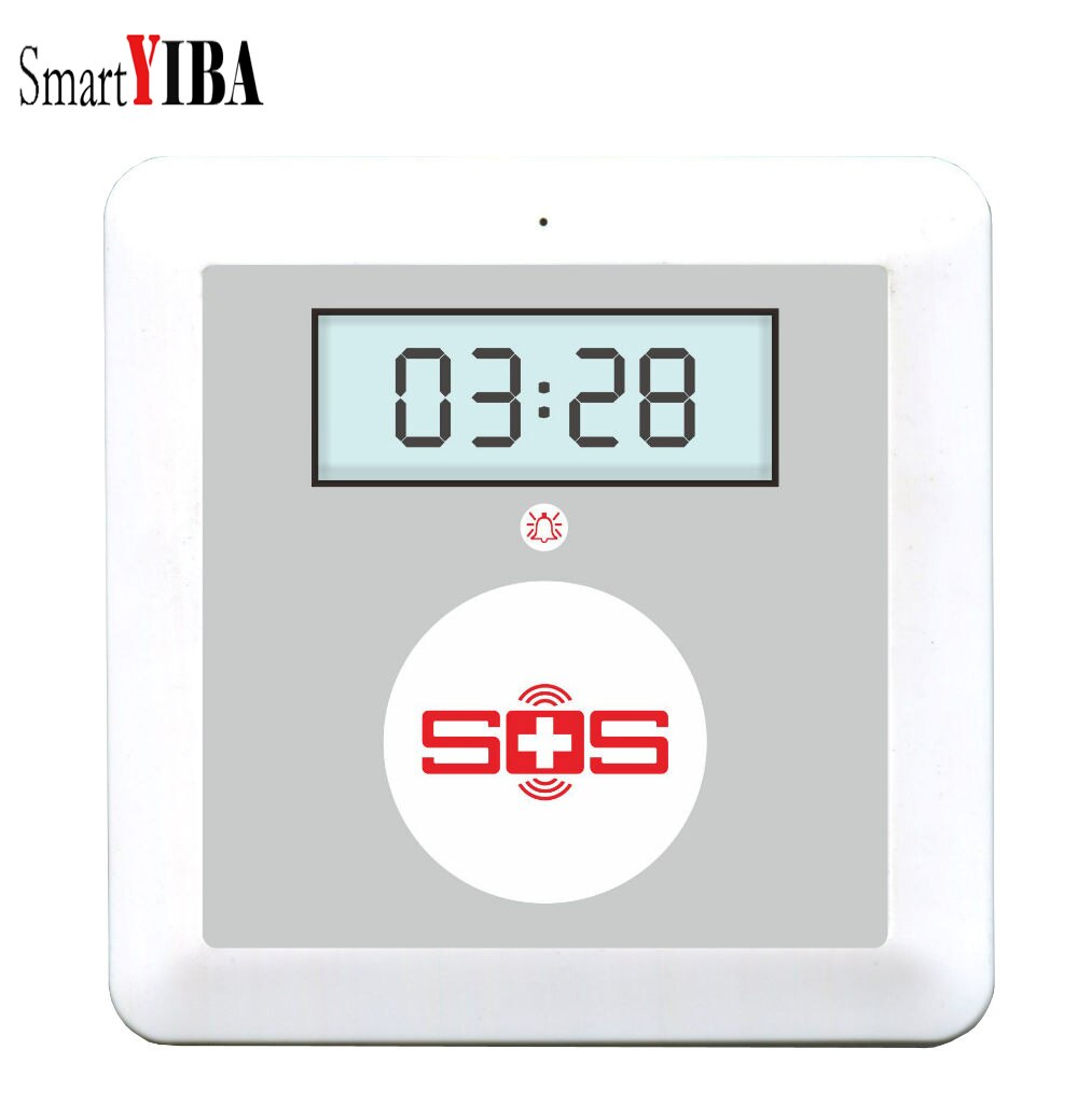 SmartYIBA Draadloze GSM SMS Senior Ouderen Gezondheidszorg Panel Alarmsysteem APP Afstandsbediening Nood SOS Nek Pols Panic Button: K4