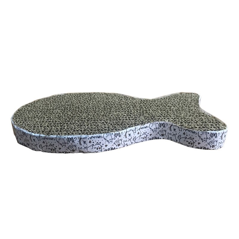 Pet Toy Cat Scratch Pad Cat Corrugated Pad Scratching Corrugated Paper Pad Cat Grinding Nail Scraper Mat: Fish type