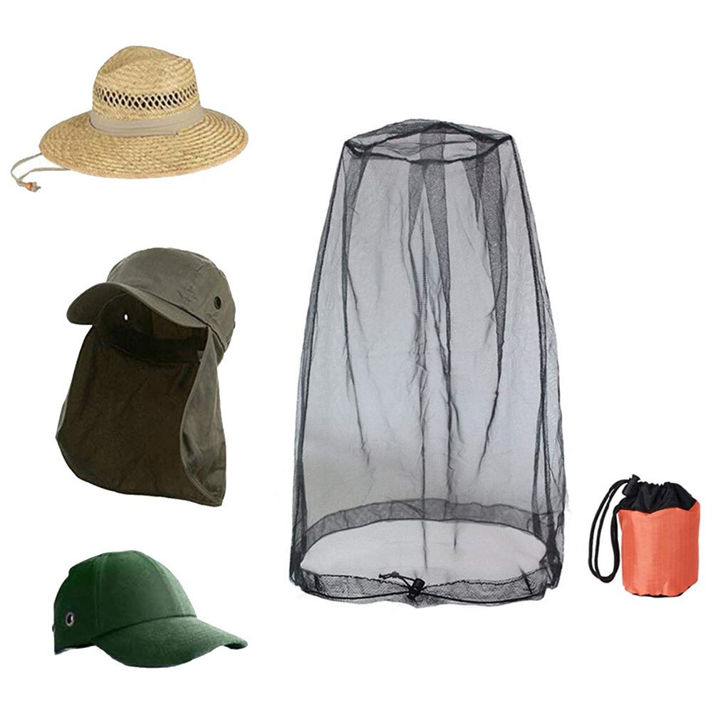 3pcs Beekeeping Gauze Anti Mosquito Headgear Mesh Hat Head Face Protector To Avoid Bug Bee Insect Outdoor Headgear Camping