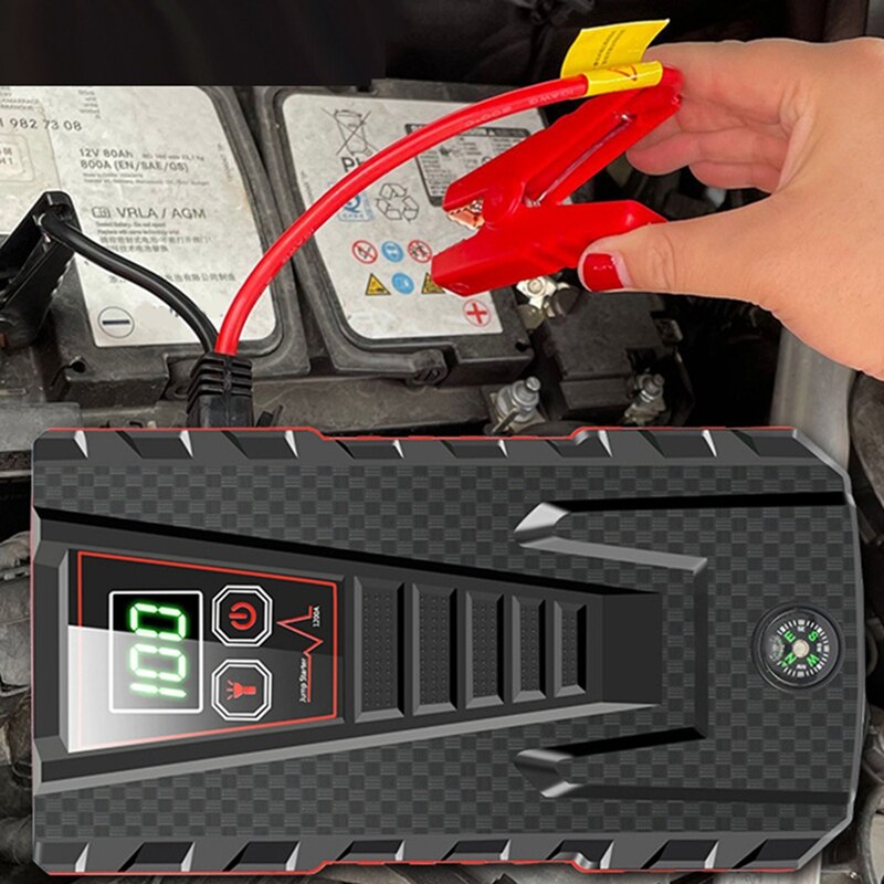 40000MAh 12V Car Portable Jump Starter Power Bank Car Battery Booster Charger Starting Device Petrol Car Starter US Plug