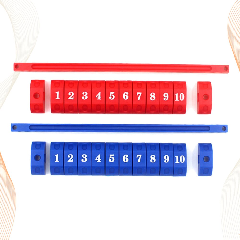 2 stk holdbare blå røde plastik scorer enheder tæller markører til fodbold fodbold bord fodbold score keeper  (1 rød og 1 blå): Default Title