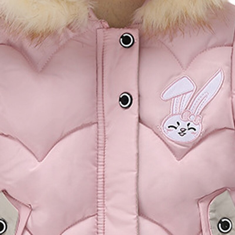 Menoea enfants manteau d'extérieur pour enfants vestes à capuche pour filles hiver vêtements rembourrés de coton enfant en bas âge filles vêtements chauds