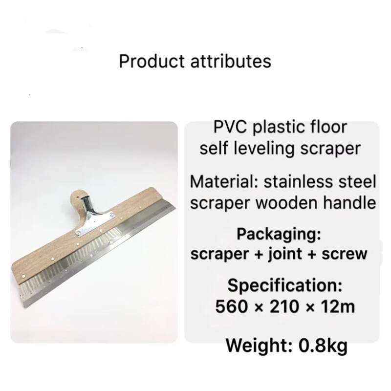 Self-leveling cement construction tools scraper