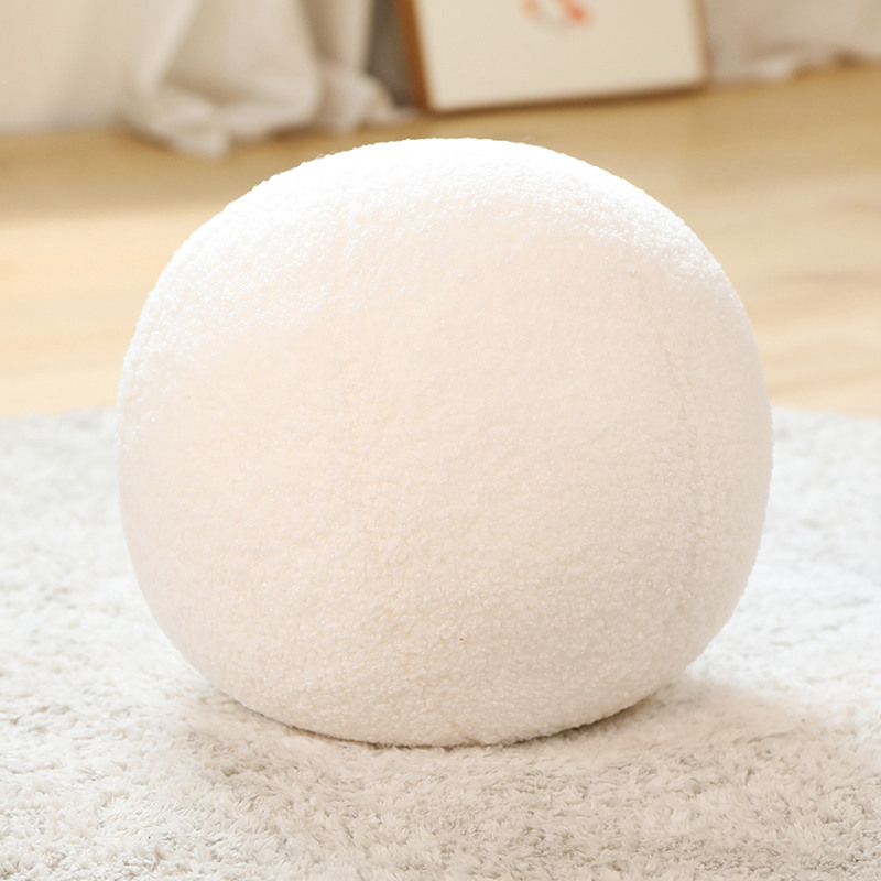 Baby Pillow Nordic Ball Pillow Studio Photography Prop Sofa Cushion Children's Room Decoration Doll P2: Pink