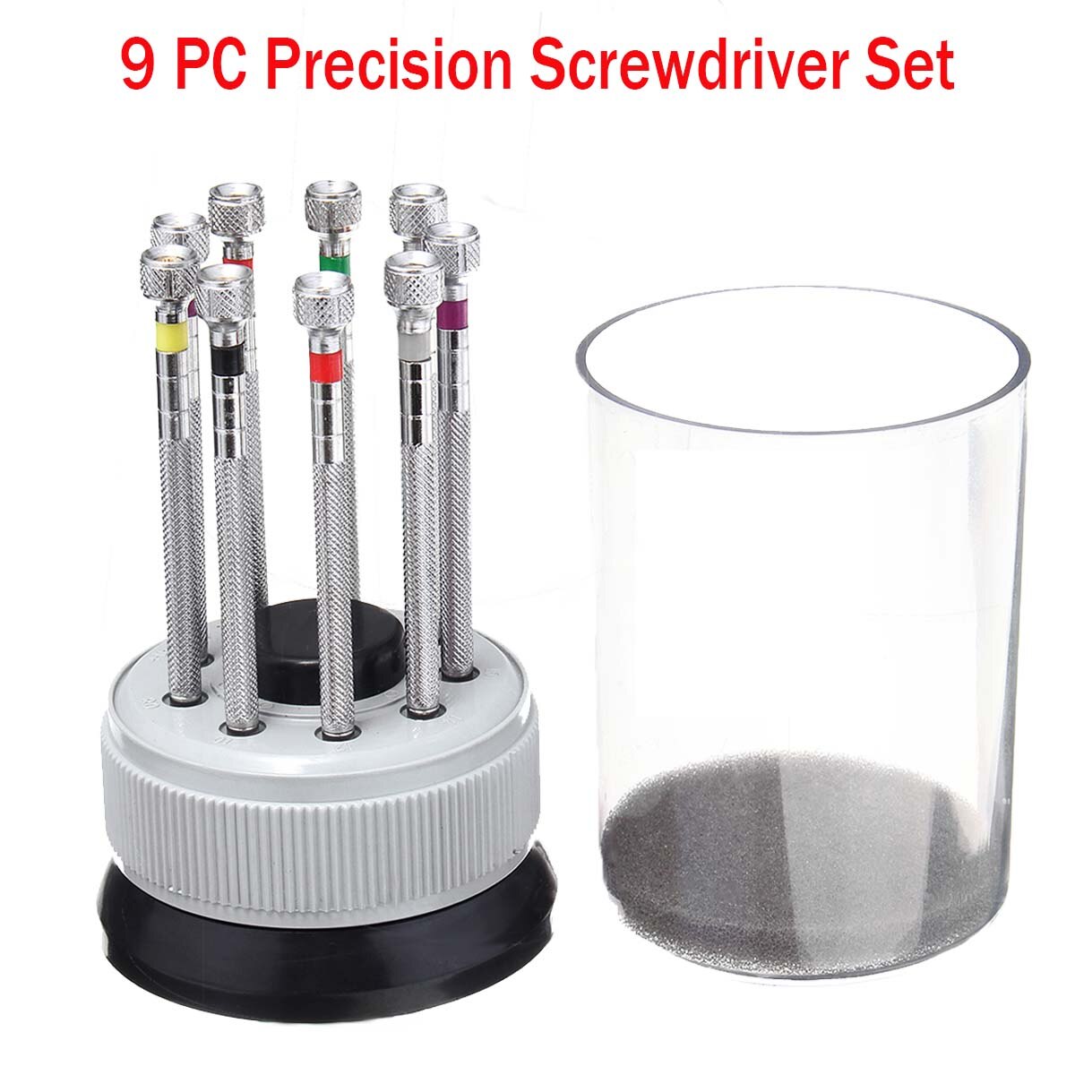 9 Pcs/Set Precision Flat Blade Slotted Screwdriver Eyeglasses Watch Jewelry Cell Mobile Phone Laptop Watchmaker Repair Tool Set