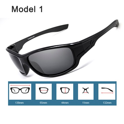 Newboler solbriller menn polariserte sportsfiske solbriller til menn gafas de sol hombre kjøringe sykkelbriller oculos masculino: Modell 1