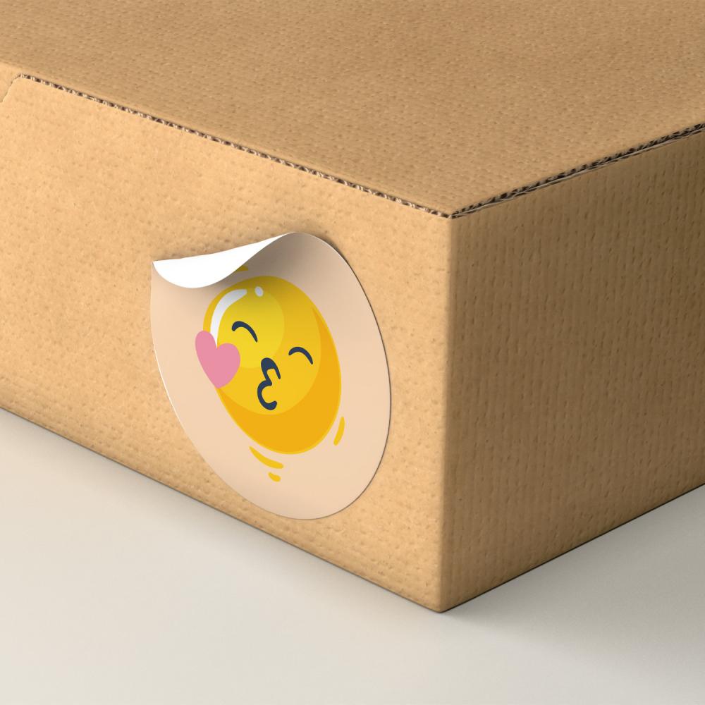 Smiley Face Stickers for Kids Reward Sticker Yellow Dots Labels Happy Smile Face Expression Sticker Label