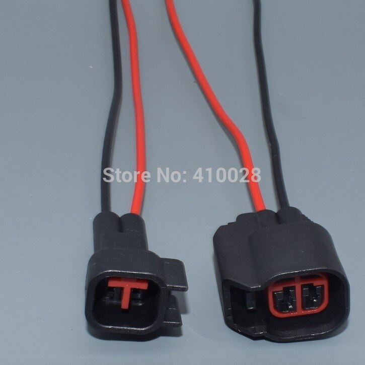 shhworldsea EV6 EV14 USCAR Fuel Injector Connector Wiring Plugs Pigtail Wire for Dodge LS2 LS3 LS7 GM Ford Dodge Jeep Mustang