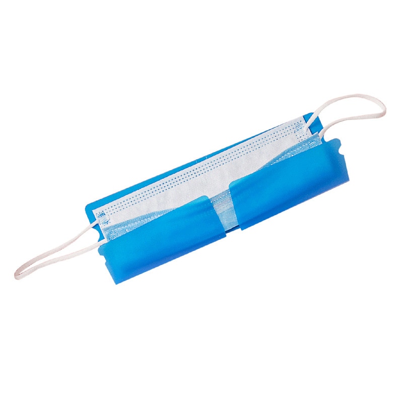 Mini pp bærbare plastik maske clips elev engangs ansigtsmaske opbevaring kuffert beholder sammenfoldelig maske holder genbrug maske opbevaring